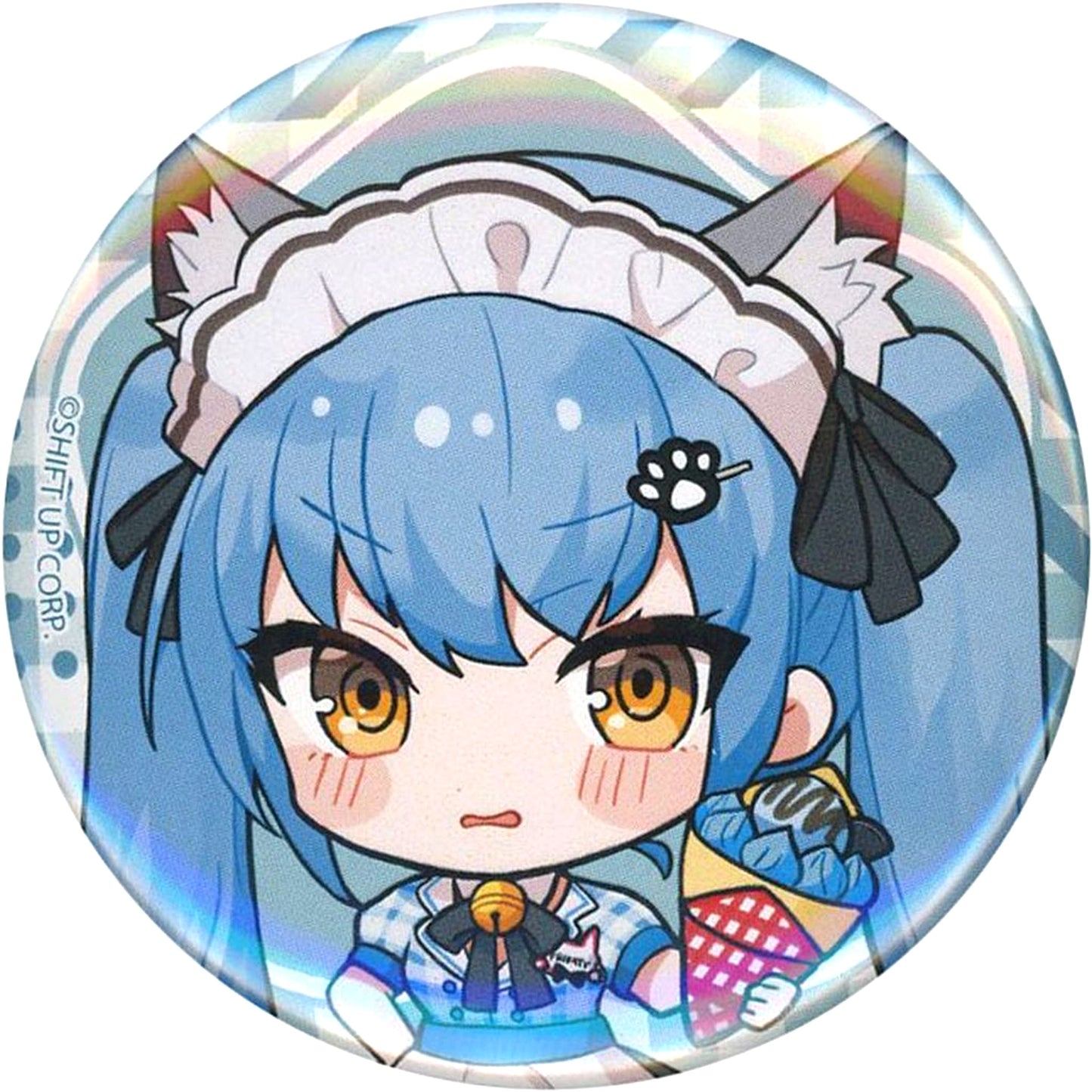 Privaty GODDESS OF VICTORY: NIKKE 57mm Button 02. Mini Character Illustration Mail Order Limited GODDESS OF VICTORY: NIKKE x Marion Crepes [USED]