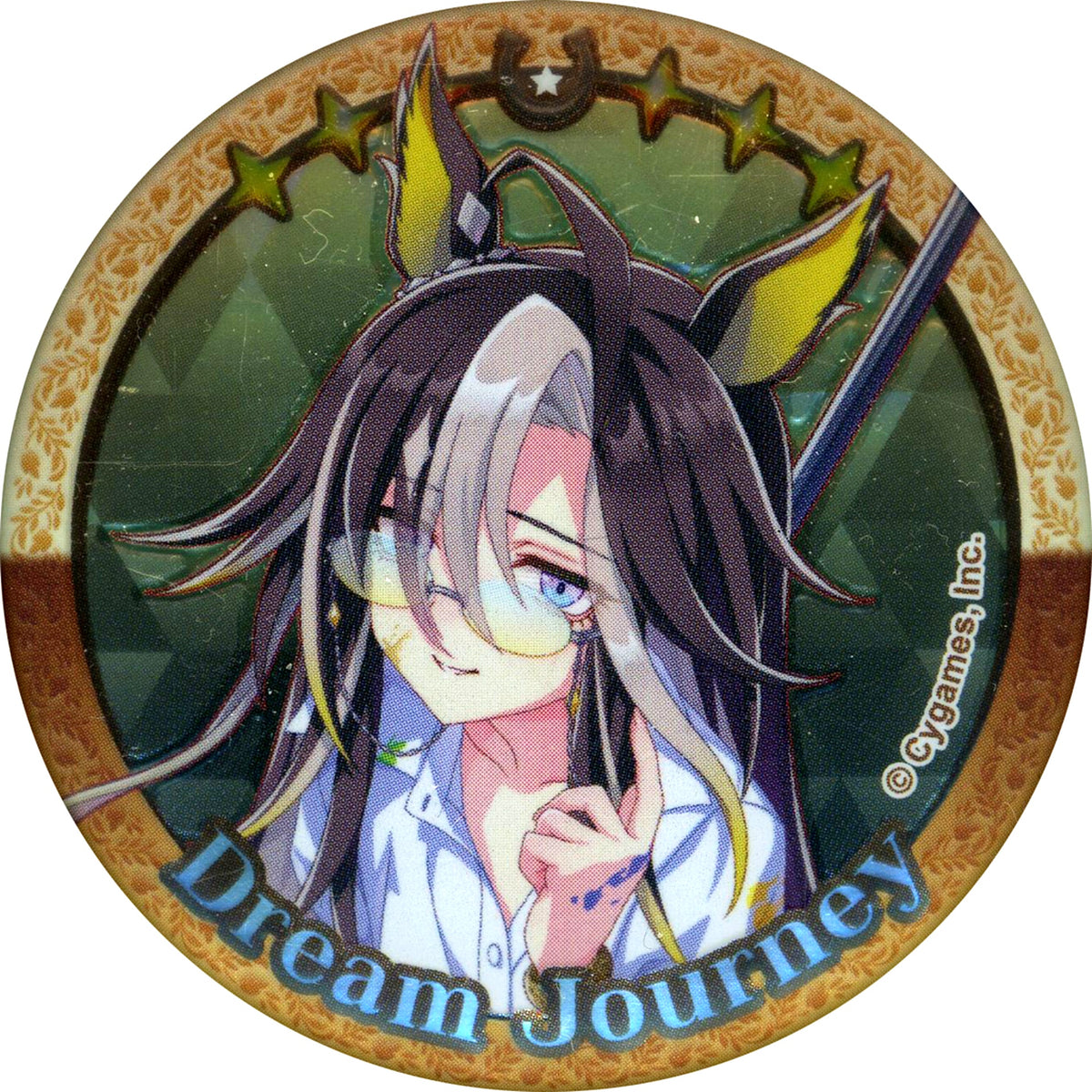 Dream Journey With Border Uma Musume Pretty Derby NAMCO Promotion third Gorgeous Button Collection Painter Style [USED]