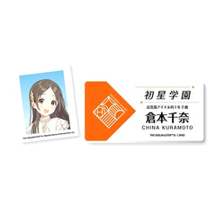 6. China Kuramoto Name Tag Style Acrylic Badge Gakuen Idolmaster [USED]