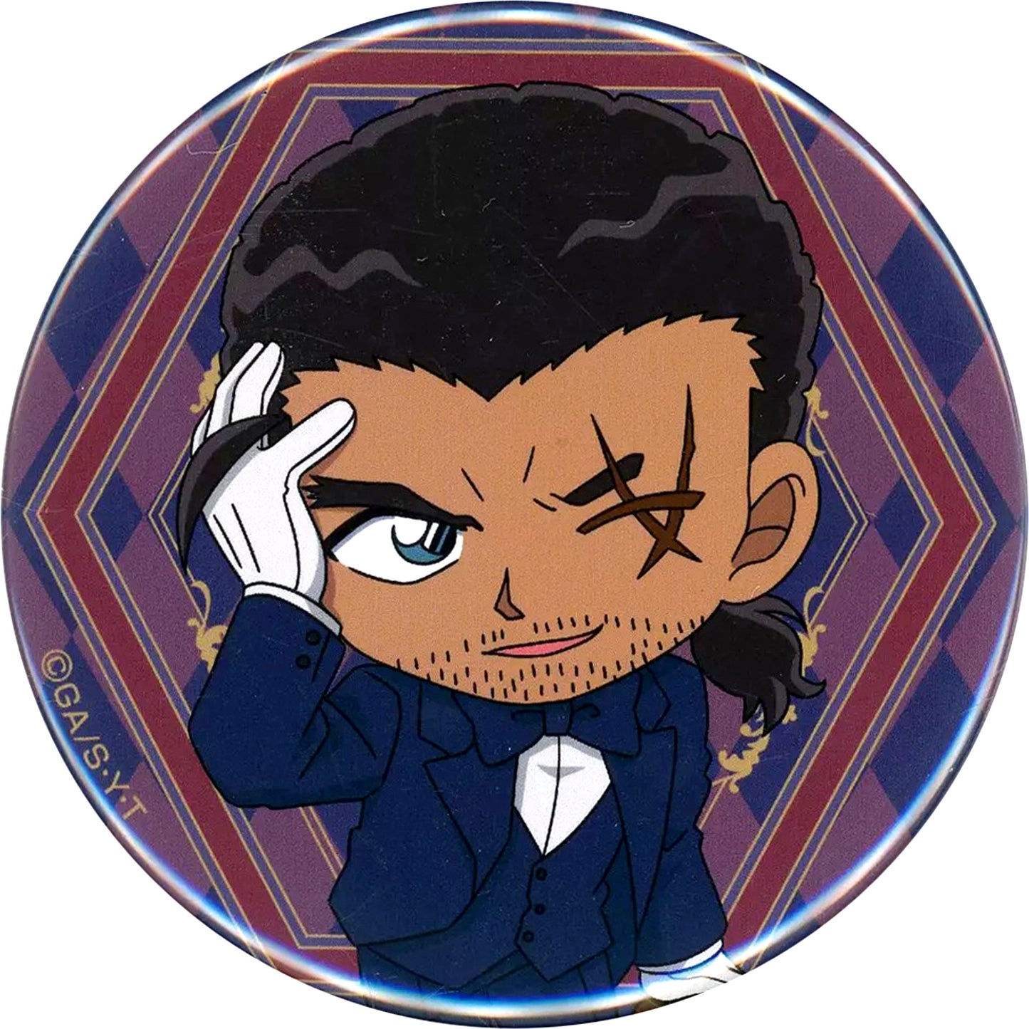 Kansuke Yamato Detective Conan Cafe 2025 Button [USED]
