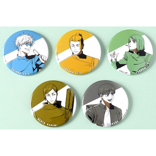 Set of 5 Jujutsu Kaisen Kaigyoku Gyokusetsu One-Tone Color Trading Button [USED]