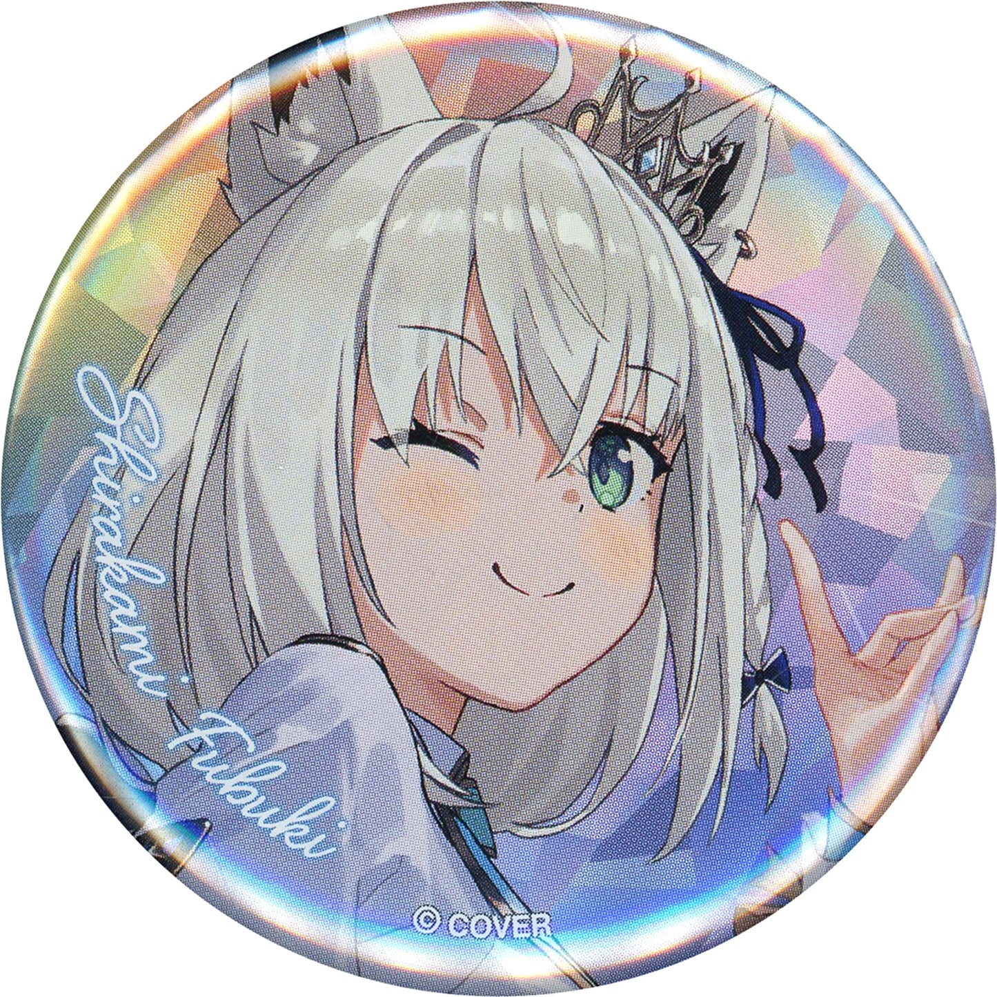 Shirakami Fubuki Hololive Random Hologram Button hololive stage 3 hololive 5th fes. Capture the Moment [USED]