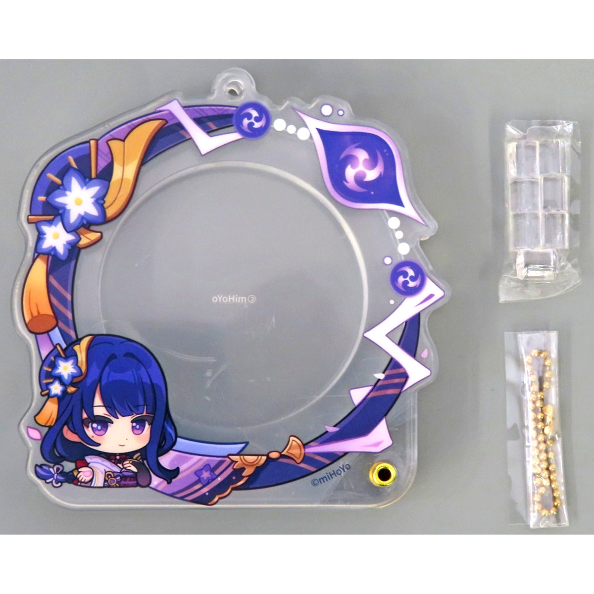 Raiden Shogun Icon Frame Series Badge Storage Case Genshin Impact [USED]