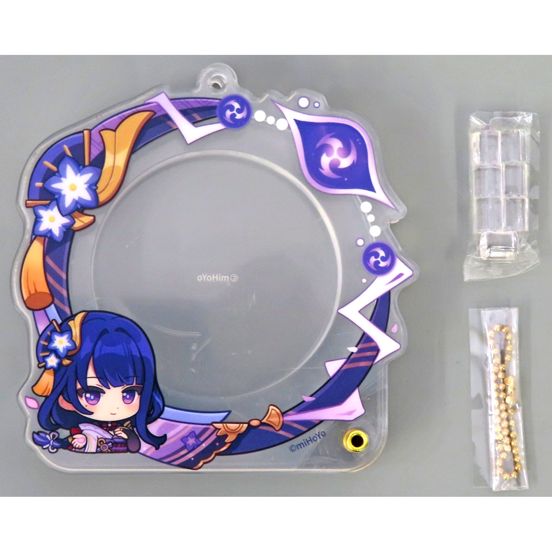 Raiden Shogun Icon Frame Series Badge Storage Case Genshin Impact [USED]