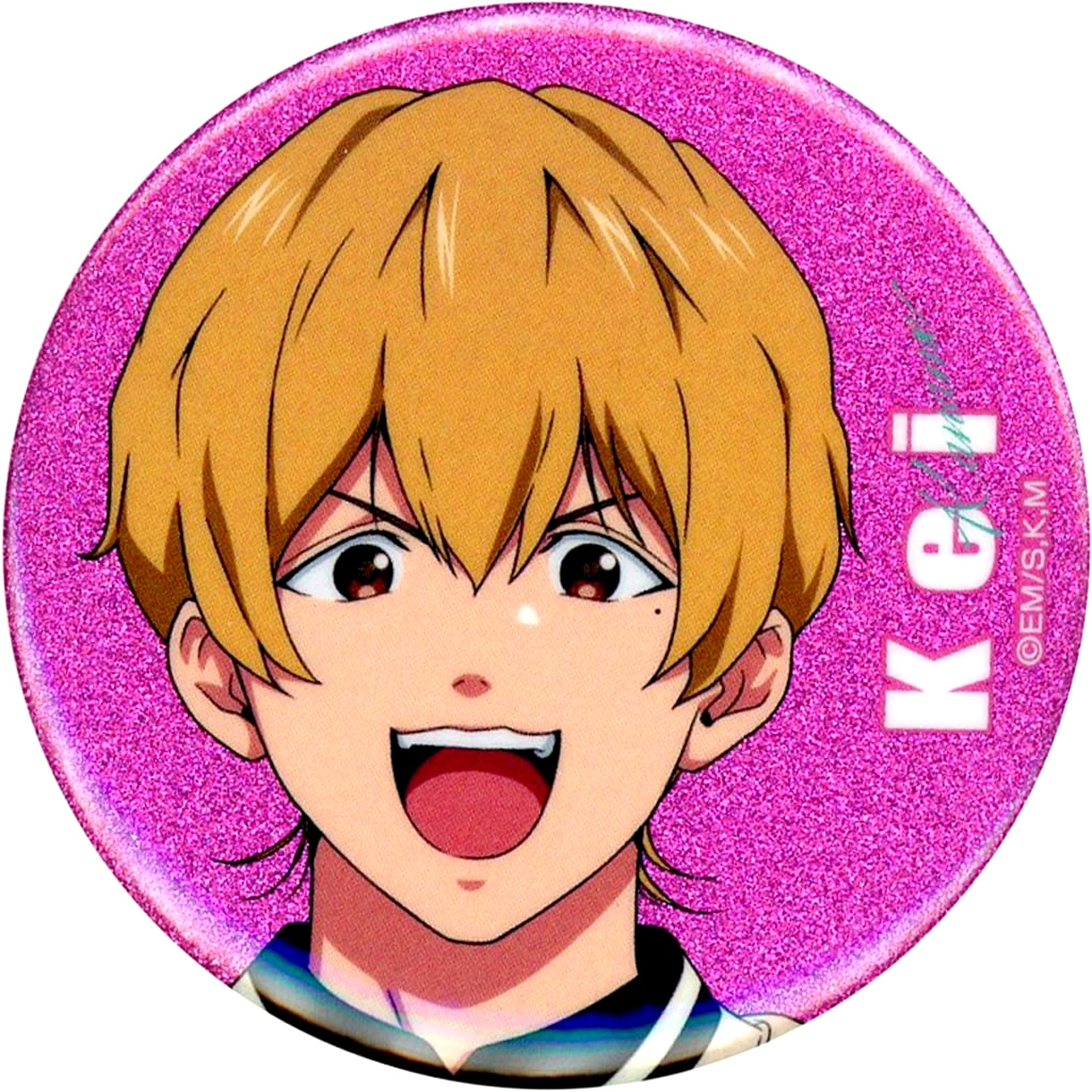 Oblivion Battery Kei Kaname Trading Full Body Glitter Button Nikujiru Gyoza no Dandadan Collaboration [USED]