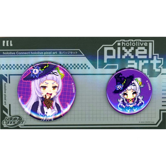 Set Murasaki Shion Hololive Pixel Art Button Connect POP UP SHOP in TOWER RECORDS [USED]