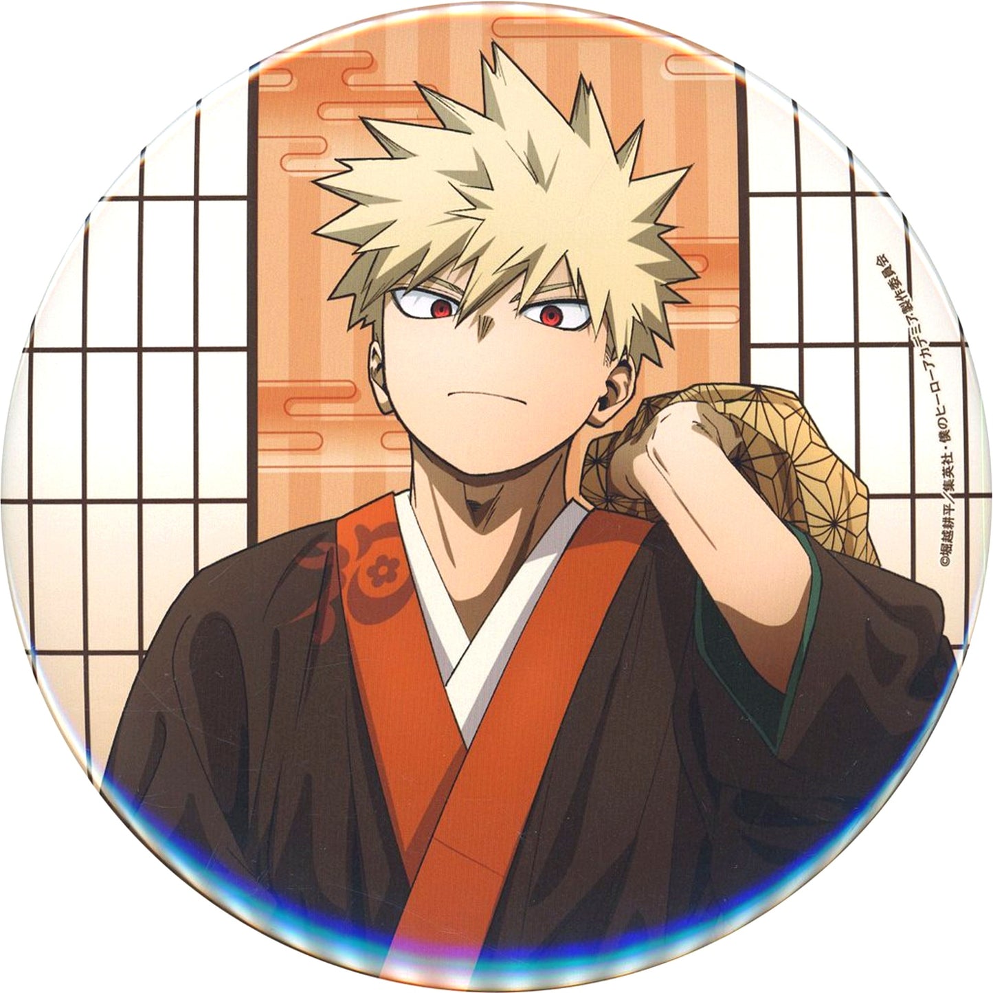 Katsuki Bakugo My Hero Academia in Asakusa Hanayashiki Drawn Big Button [USED]