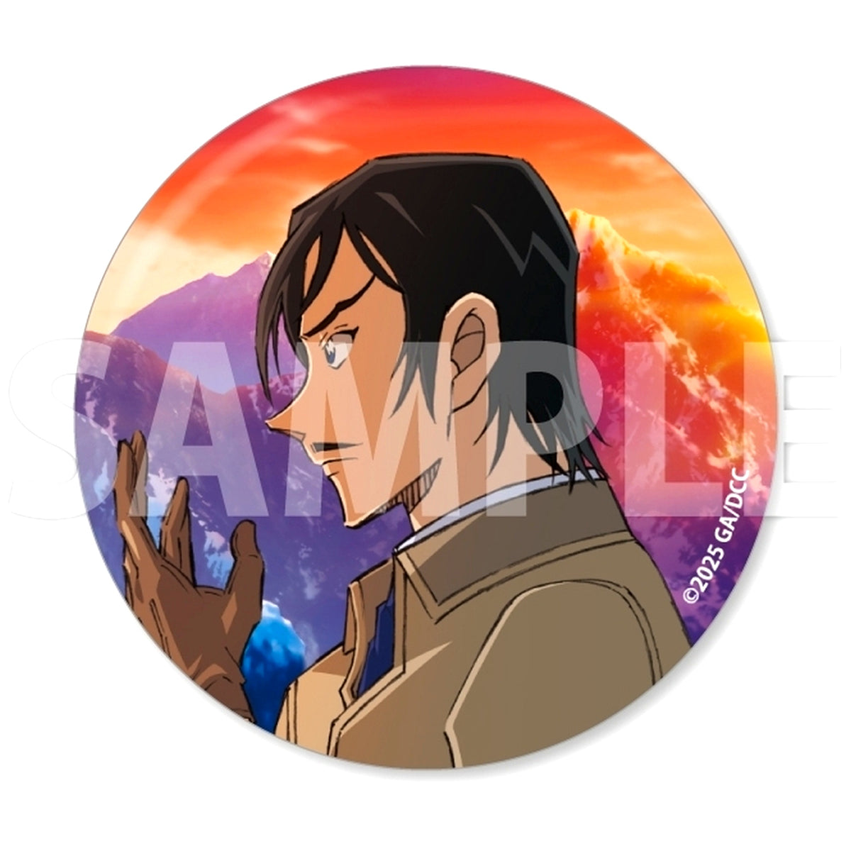 Takaaki Morofushi Detective Conan Movie Afterimage of the One-Eyed Trading Button Mirror Main Poster [USED]