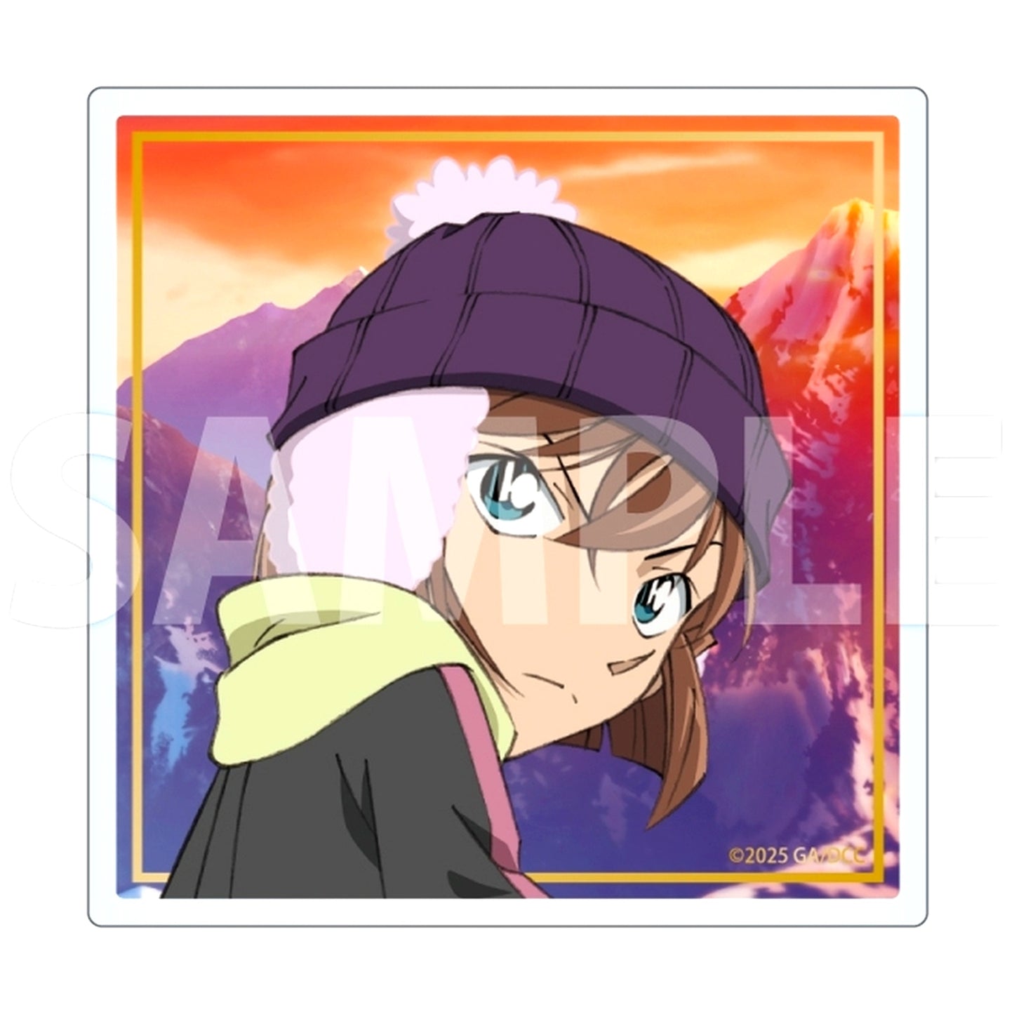 Ai Haibara Detective Conan The Phantom of the One-Eyed Movie Trading Acrylic Button Stand [USED]