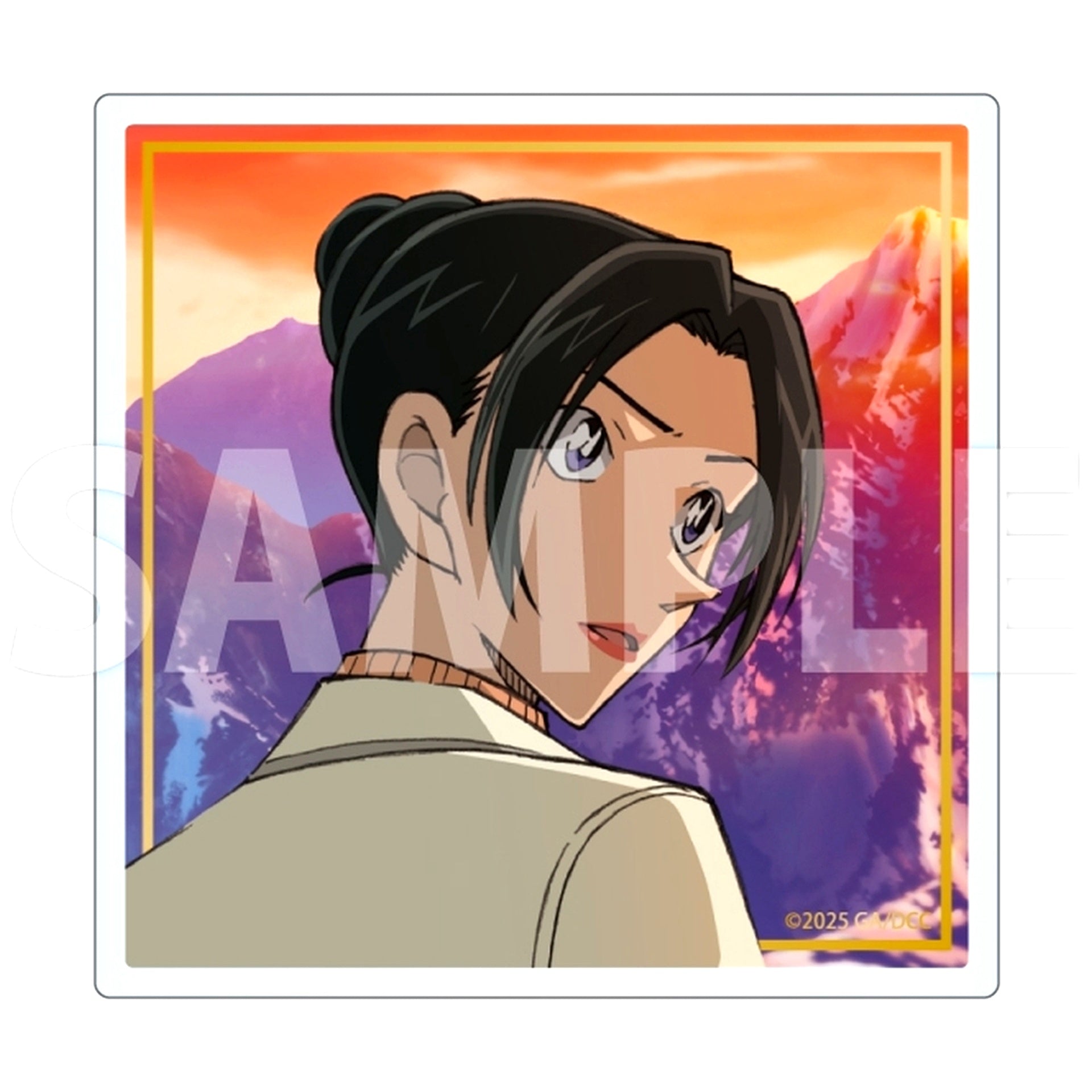 Yui Uehara Detective Conan Movie Afterimage of the One-Eyed Trading Acrylic Button Stand [USED]