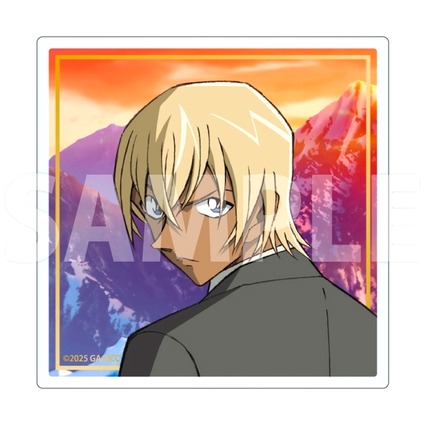 Toru Amuro Movie Detective Conan Afterimage of the One-Eyed Trading Acrylic Button Stand [USED]