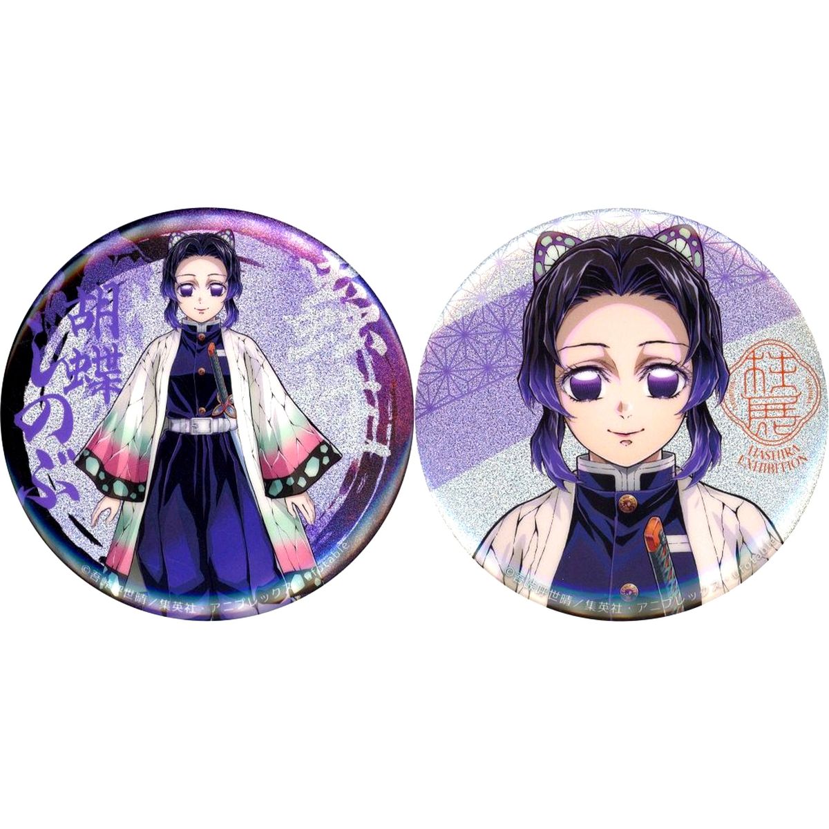 Shinobu Kocho Demon Slayer: Kimetsu no Yaiba Key Visual Button Set Hashira Exhibition And to the Infinity Castle [USED]