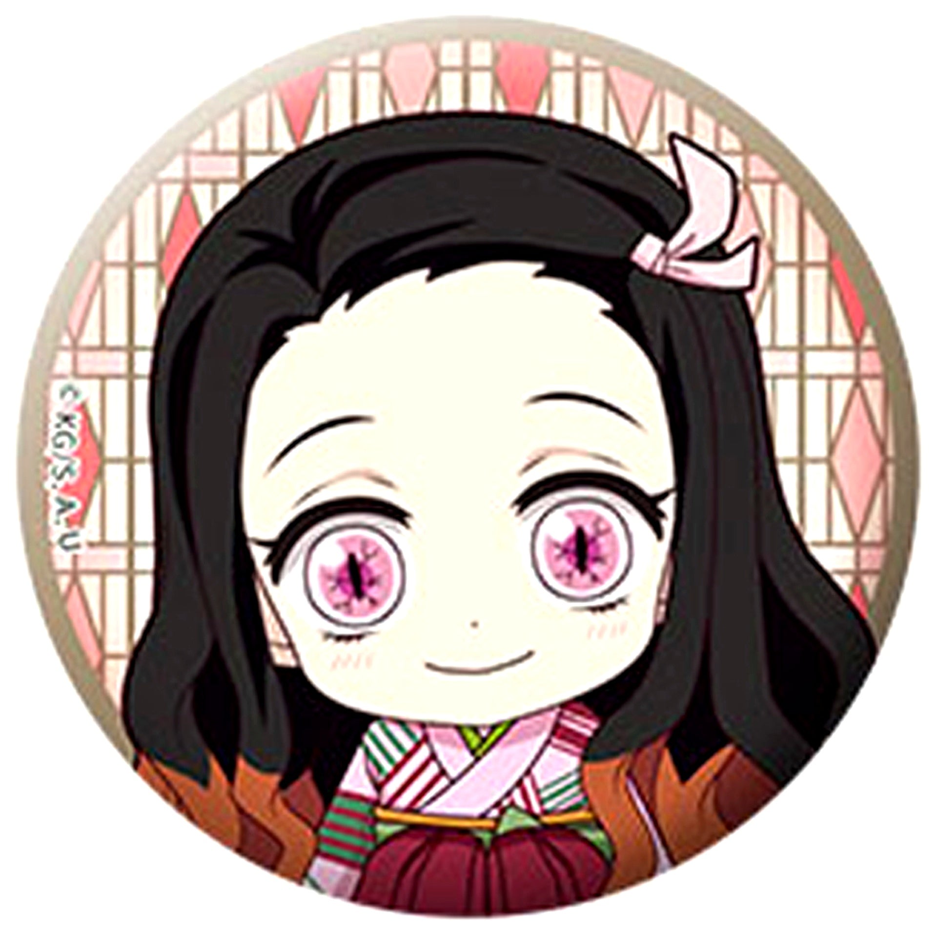 Nezuko Kamado Demon Slayer Petanko Trading Button Type A Haikara Ver. [USED]