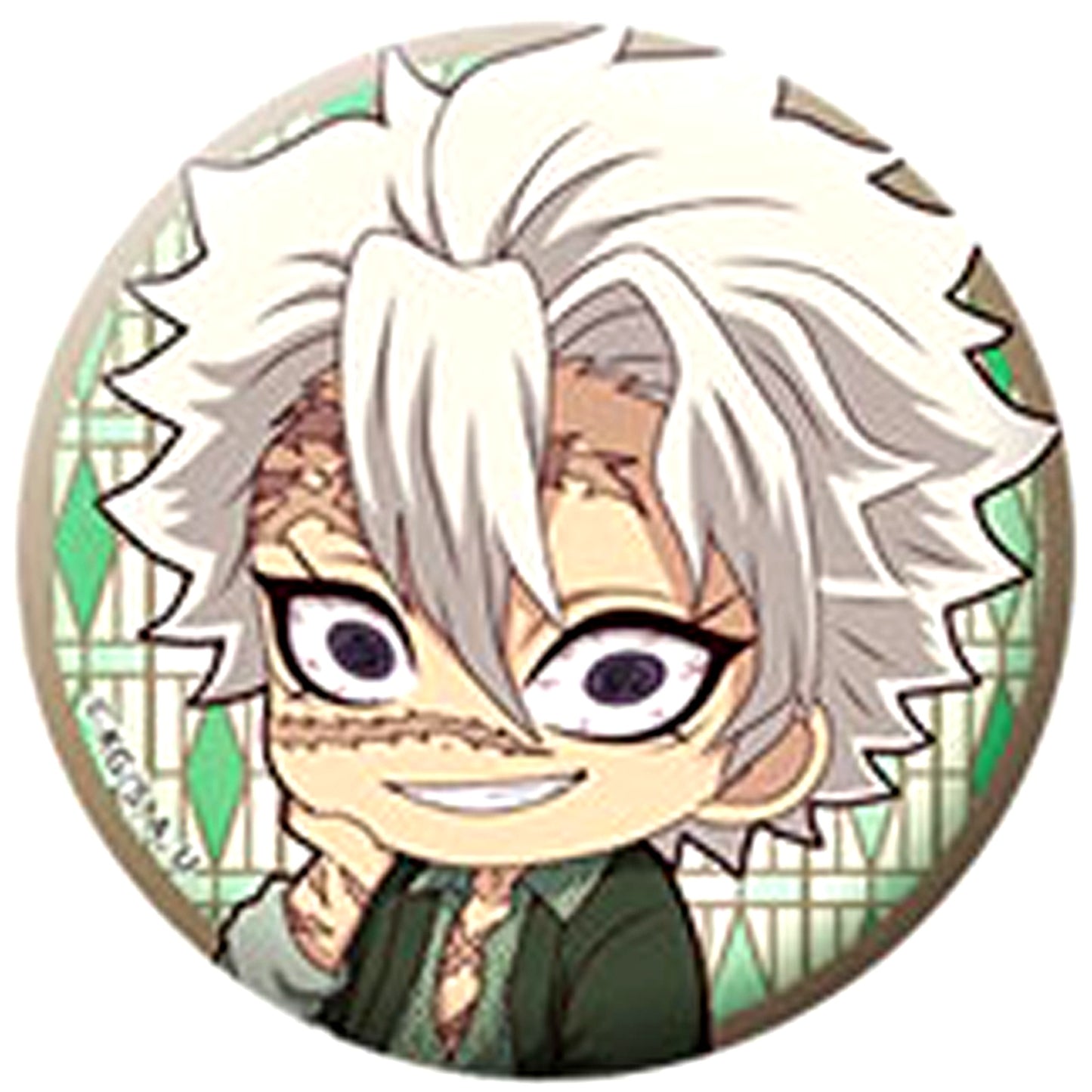 Sanemi Shinazugawa Demon Slayer Petanko Trading Button Type B High Collar Ver. [USED]