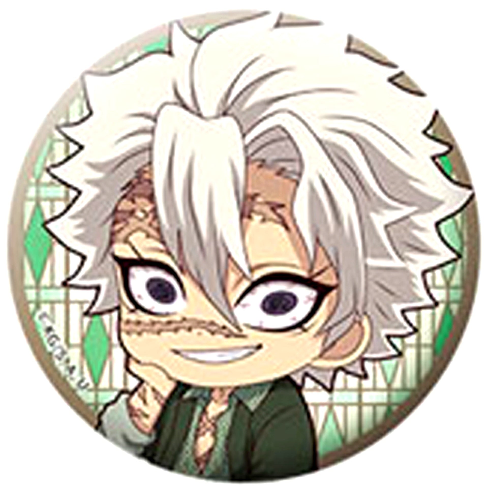 Sanemi Shinazugawa Demon Slayer Petanko Trading Button Type B High Collar Ver. [USED]