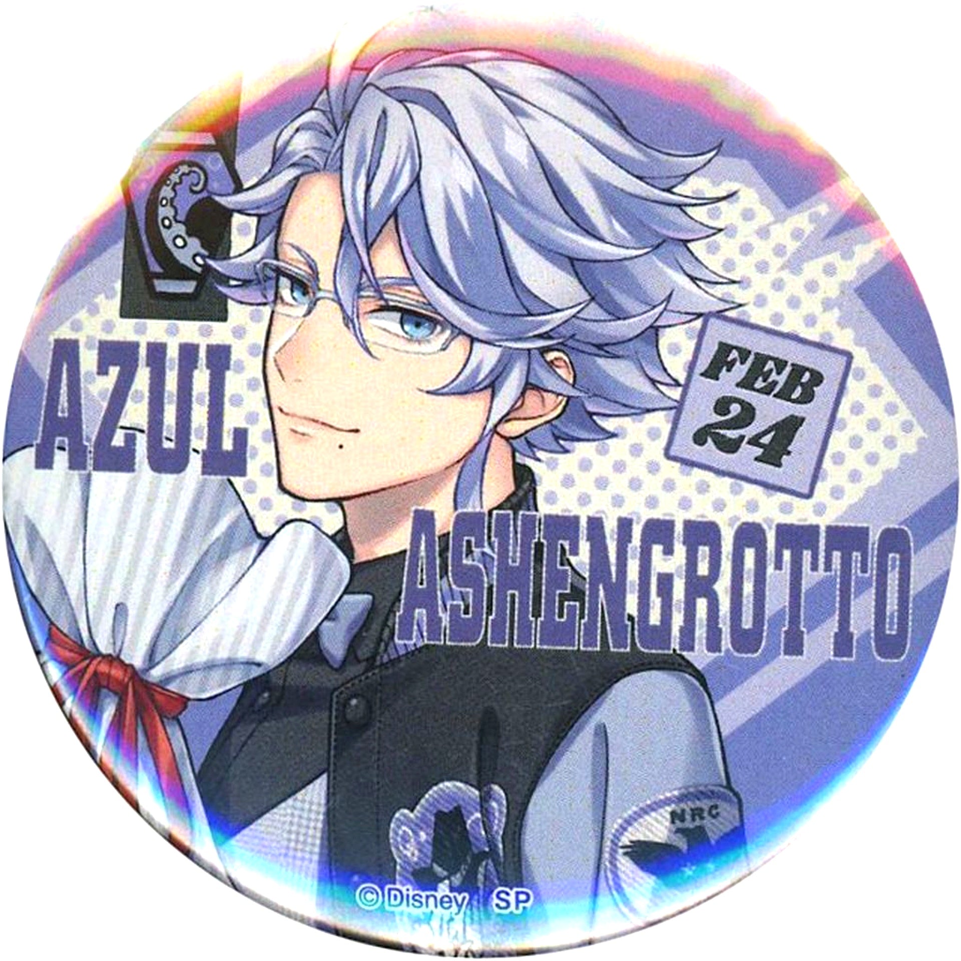 Azul Ashengrotto Disney Twisted Wonderland 5th Anniversary animate ONLY SHOP Union Birthday Button Vol.1 [USED]