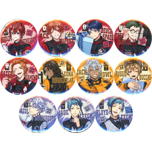 Set of 11 Disney Twisted-Wonderland Union Birthday Button Vol.1 5th Anniversary animate ONLY SHOP [USED]