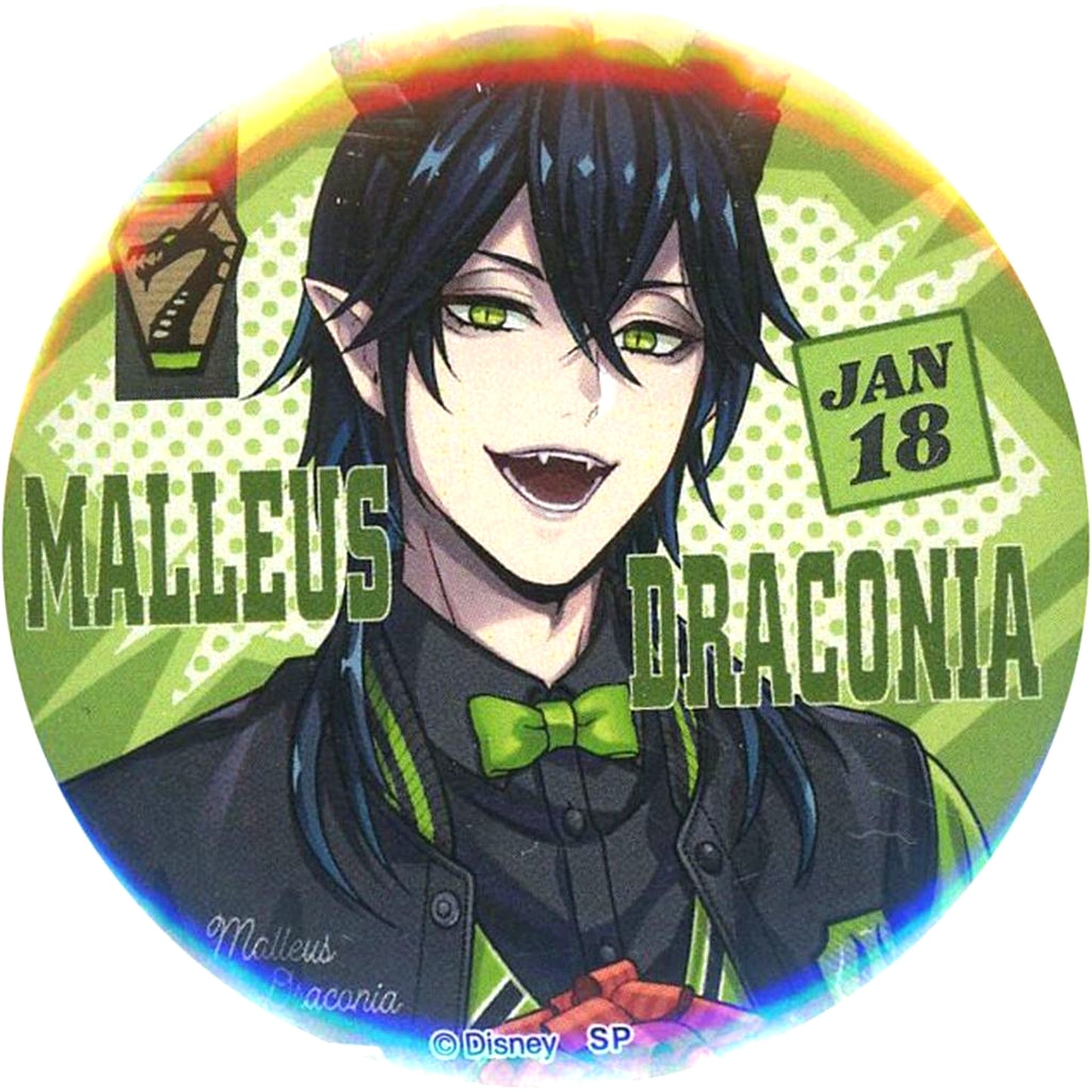 Malleus Draconia Disney Twisted Wonderland 5th Anniversary animate ONLY SHOP Union Birthday Button Vol.2 [USED]