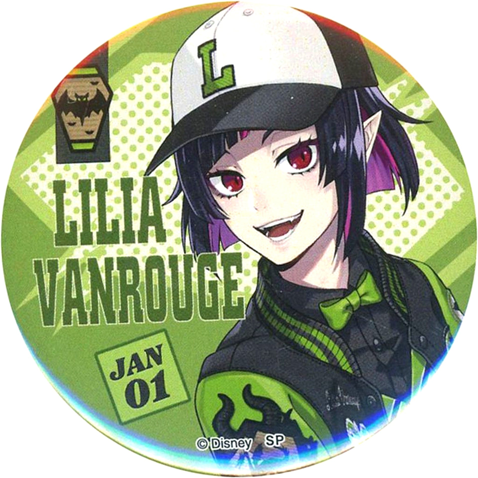Lilia Vanrouge Disney Twisted-Wonderland Union Birthday Button Vol.2 5th Anniversary animate ONLY SHOP [USED]
