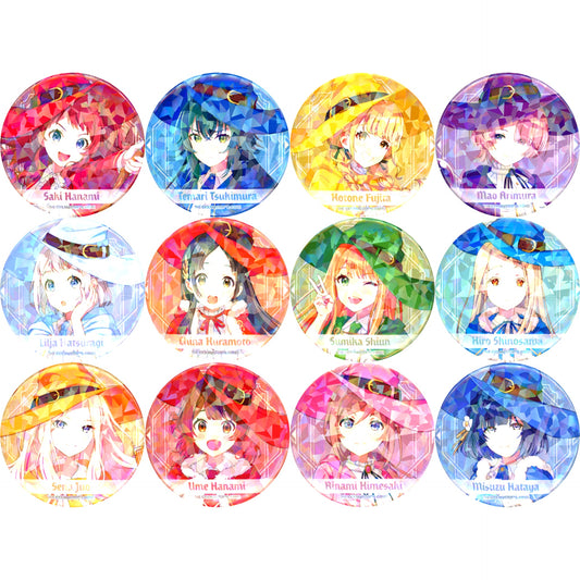 Set of 12 Gakuen Idolmaster Goods Fair in Gamers 2nd Hologram Badge 03. Magician Ver. Newly Drawn Illustration [USED]