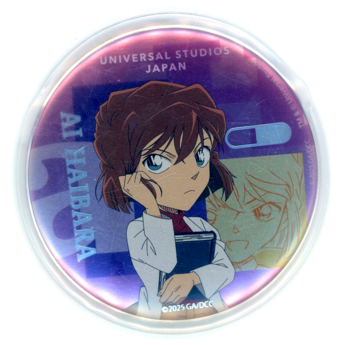 Ai Haibara Detective Conan World 2025 Button Collection With Cover Universal Studios Japan 2025 Limited [USED]