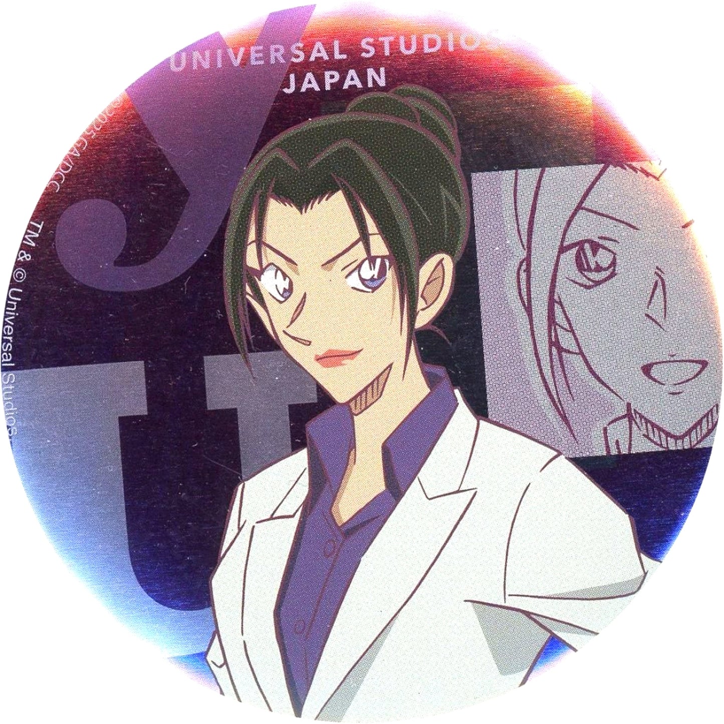 Yui Uehara Detective Conan World 2025 Button Collection with Cover Universal Studios Japan 2025 Limited [USED]