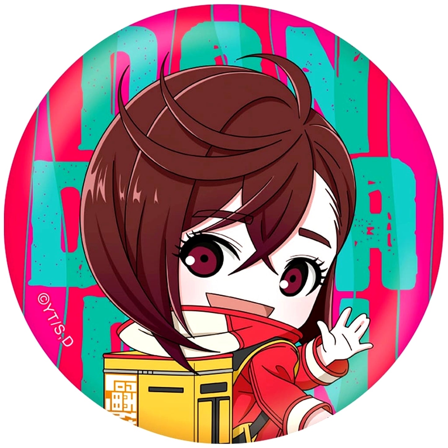 Dandadan Momo Ayase Chibi Button [USED]