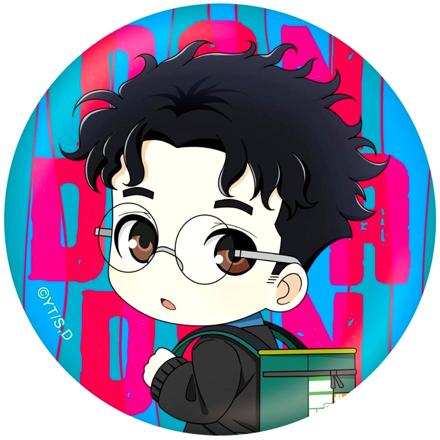 Dandadan Okarun Chibi Button [USED]
