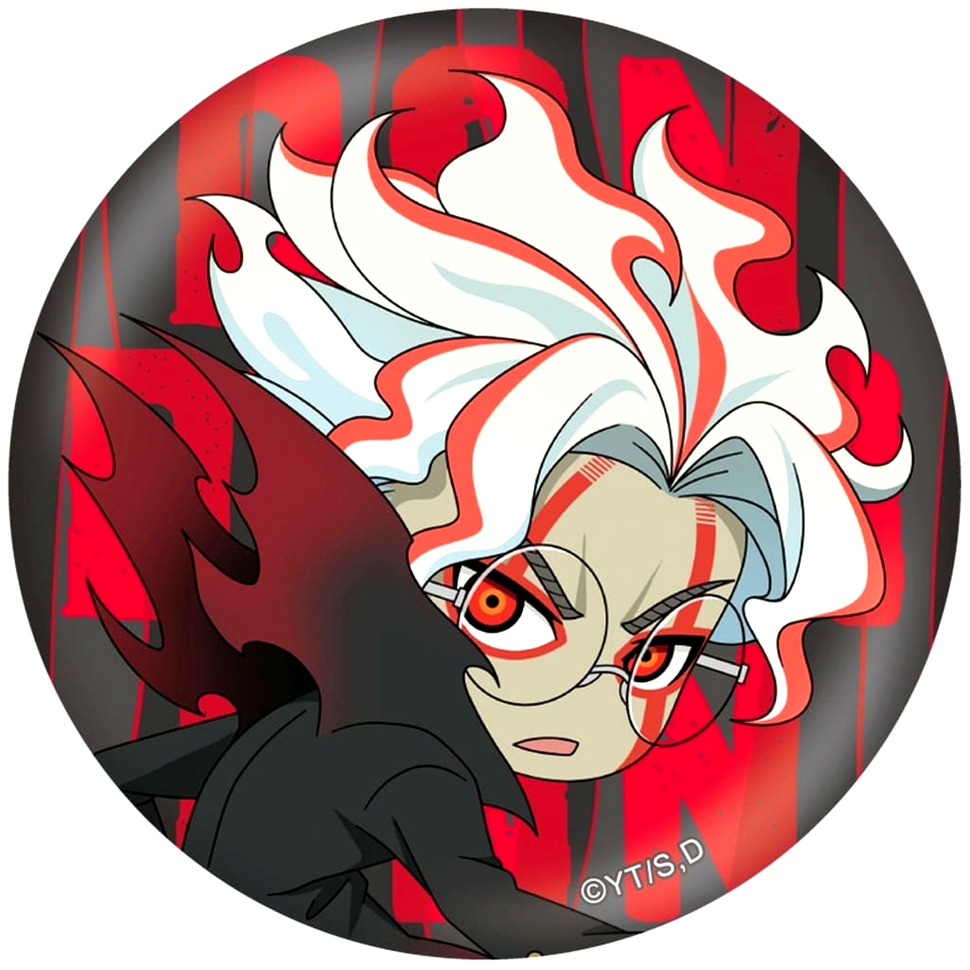 Dandadan Okarun Transformed Chibi Button [USED]