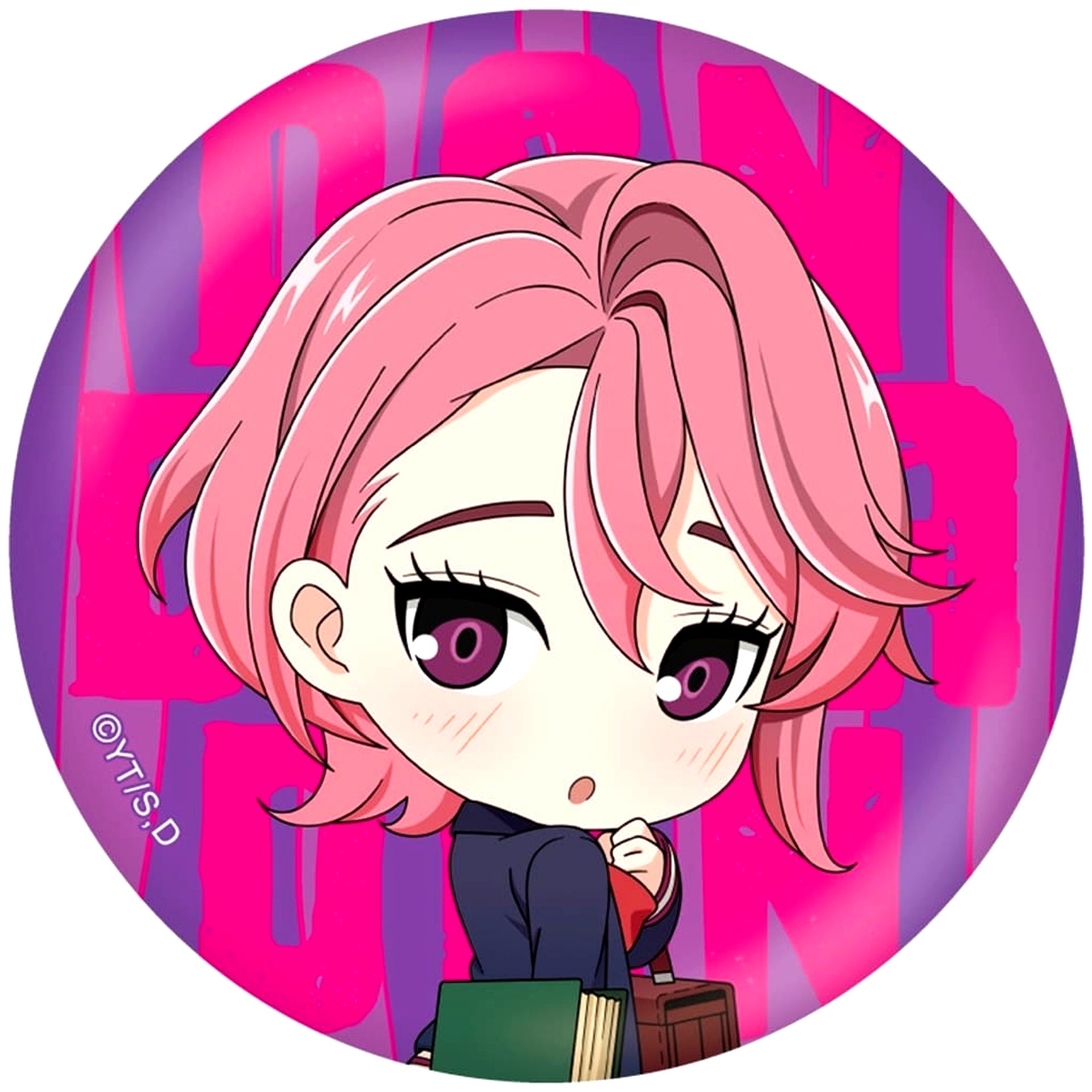 Dandadan Aira Shiratori Chibi Button [USED]