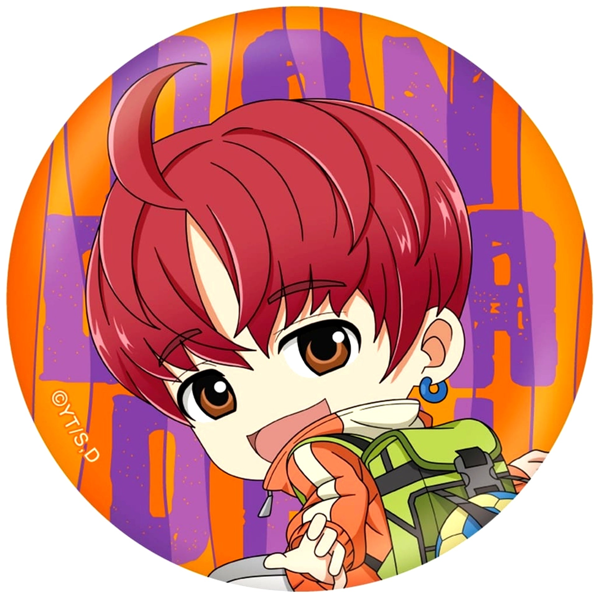 Dandadan Jiji Chibi Button [USED]