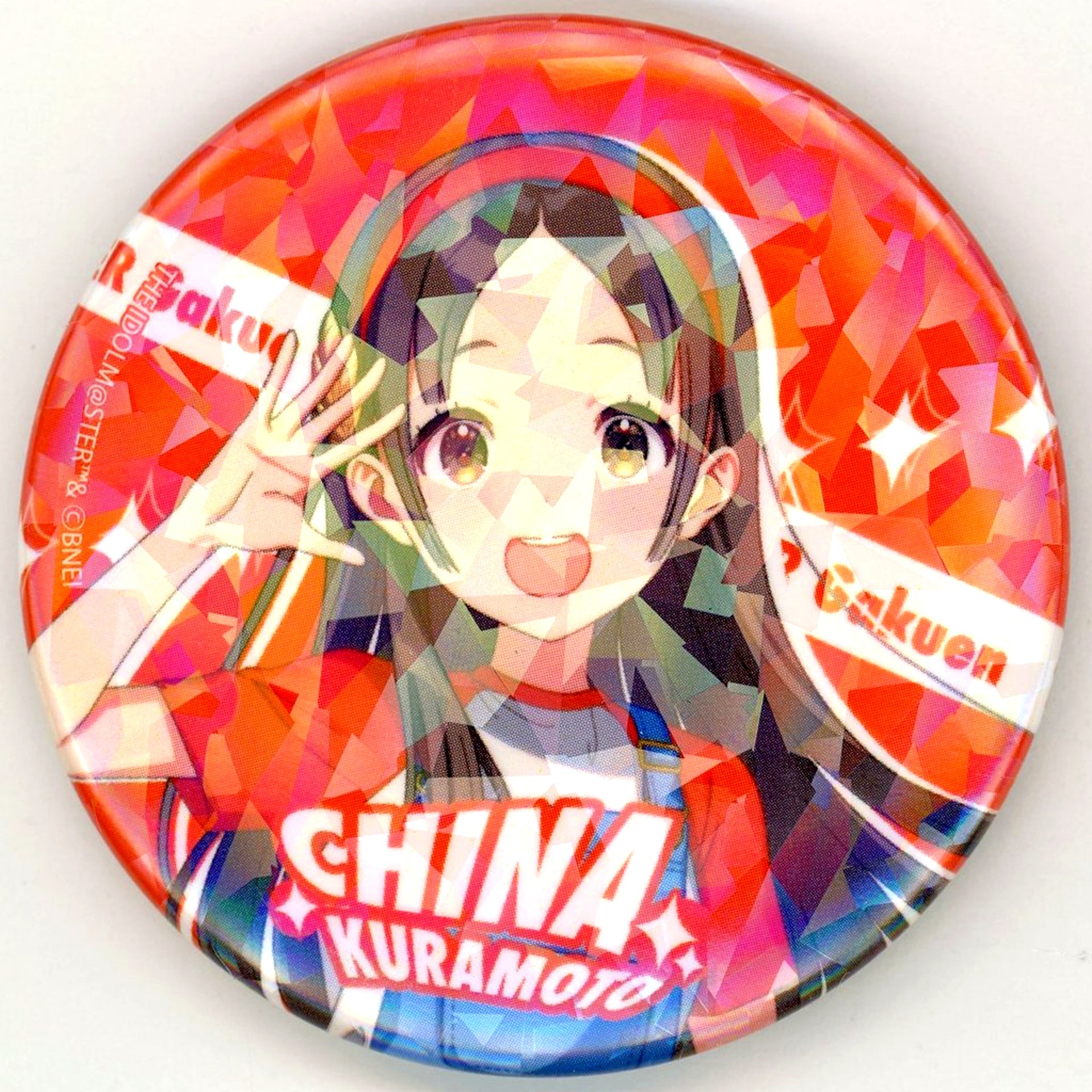 China Kuramoto Gakuen Idolmaster POP UP SHOP in Shibuya Modi HATSUBOSHI SNAP Hologram Badge [USED]