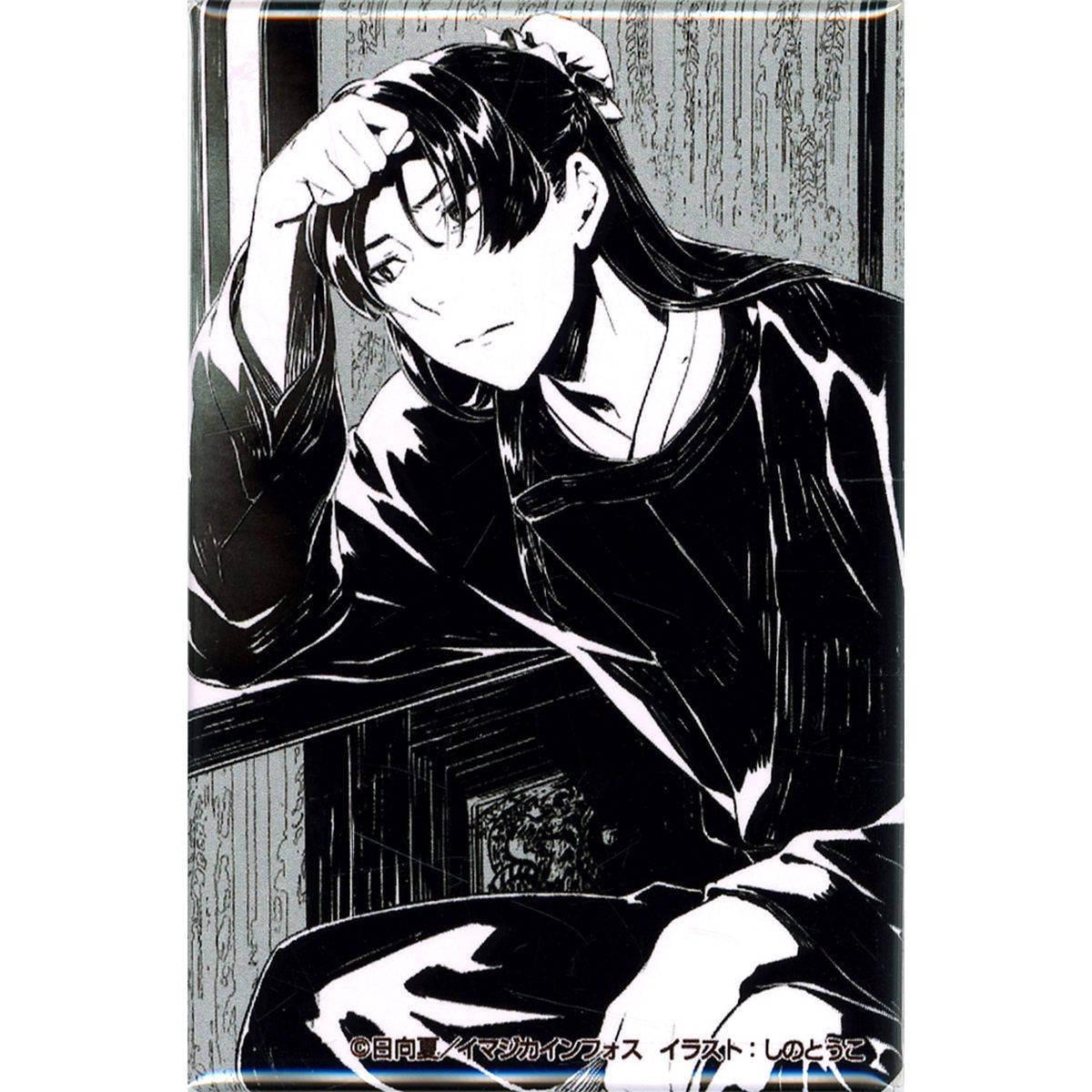 Jinshi Right Hand on Forehead Touco Shino Special Exhibition The Apothecary Diaries Exhibition Square Button Collection Jinshi [USED]