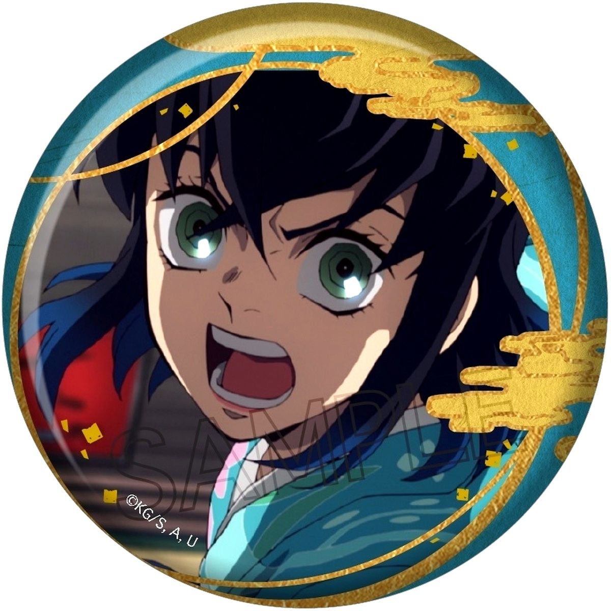 Inosuke Hashibira Demon Slayer: Kimetsu no Yaiba Foil Stamped Button Badge Vol.2 [USED]