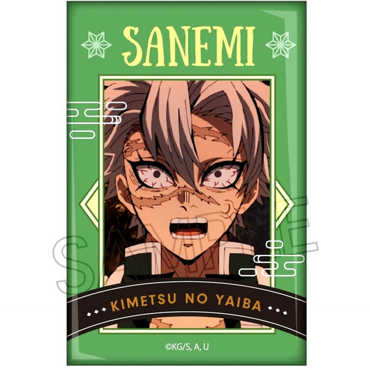 Sanemi Shinazugawa Demon Slayer: Kimetsu no Yaiba Square Button Hashira Training Arc [USED]
