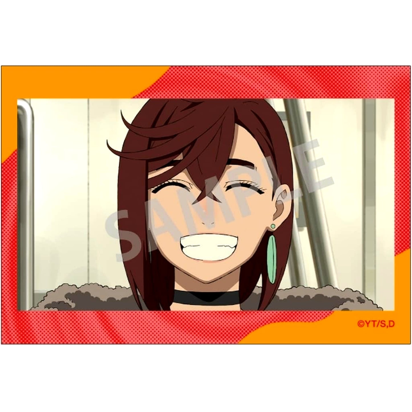 Dandadan Momo Ayase Type A Trading Square Button [USED]