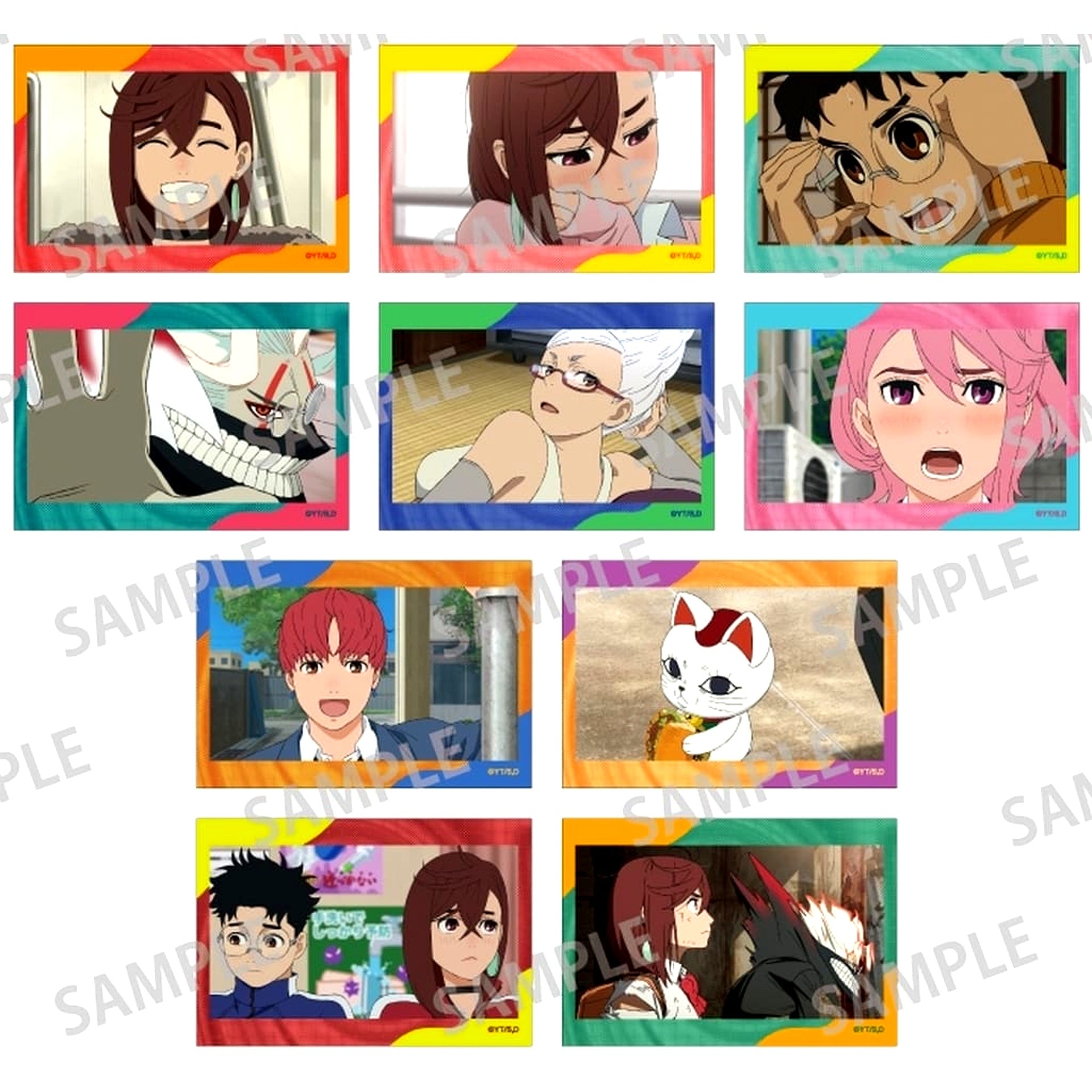 Dandadan Trading Square Button Complete Set of 10 [USED]