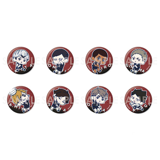 Set of 8 Inarizaki Haikyu!! Wachatto Trading Button [USED]