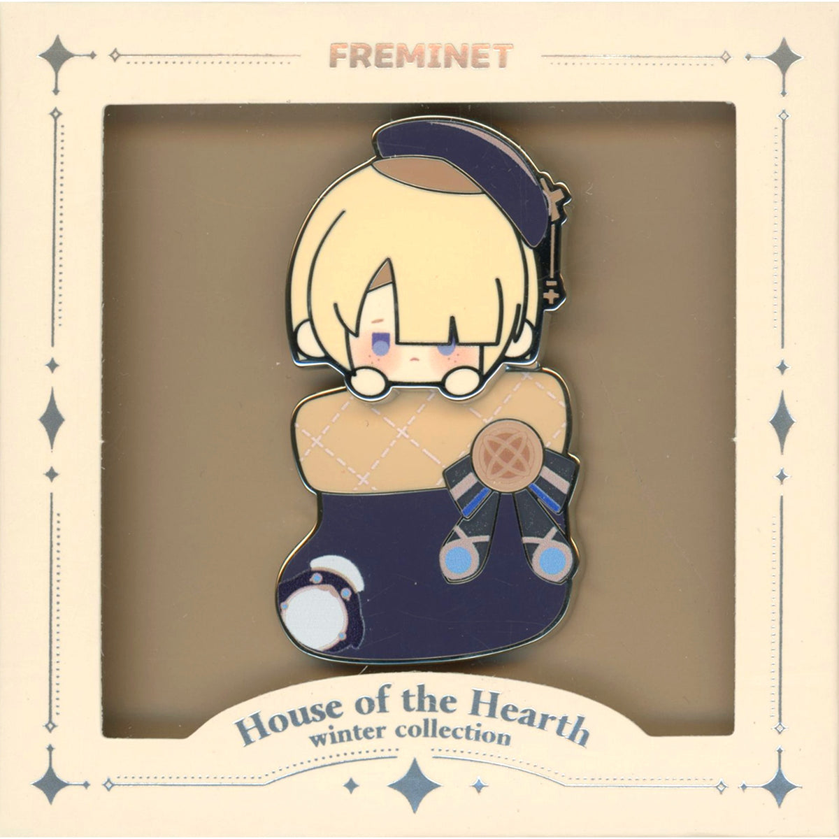Freminet Fluffy Winter Gathering Series Metal Badge Genshin Impact [USED]