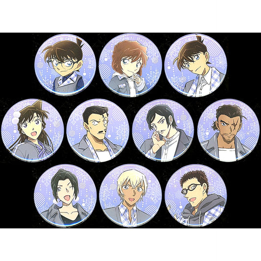 Set of 10 Detective Conan The Movie Sekigan no Zanzou Character Button Collection Theater Goods [USED]