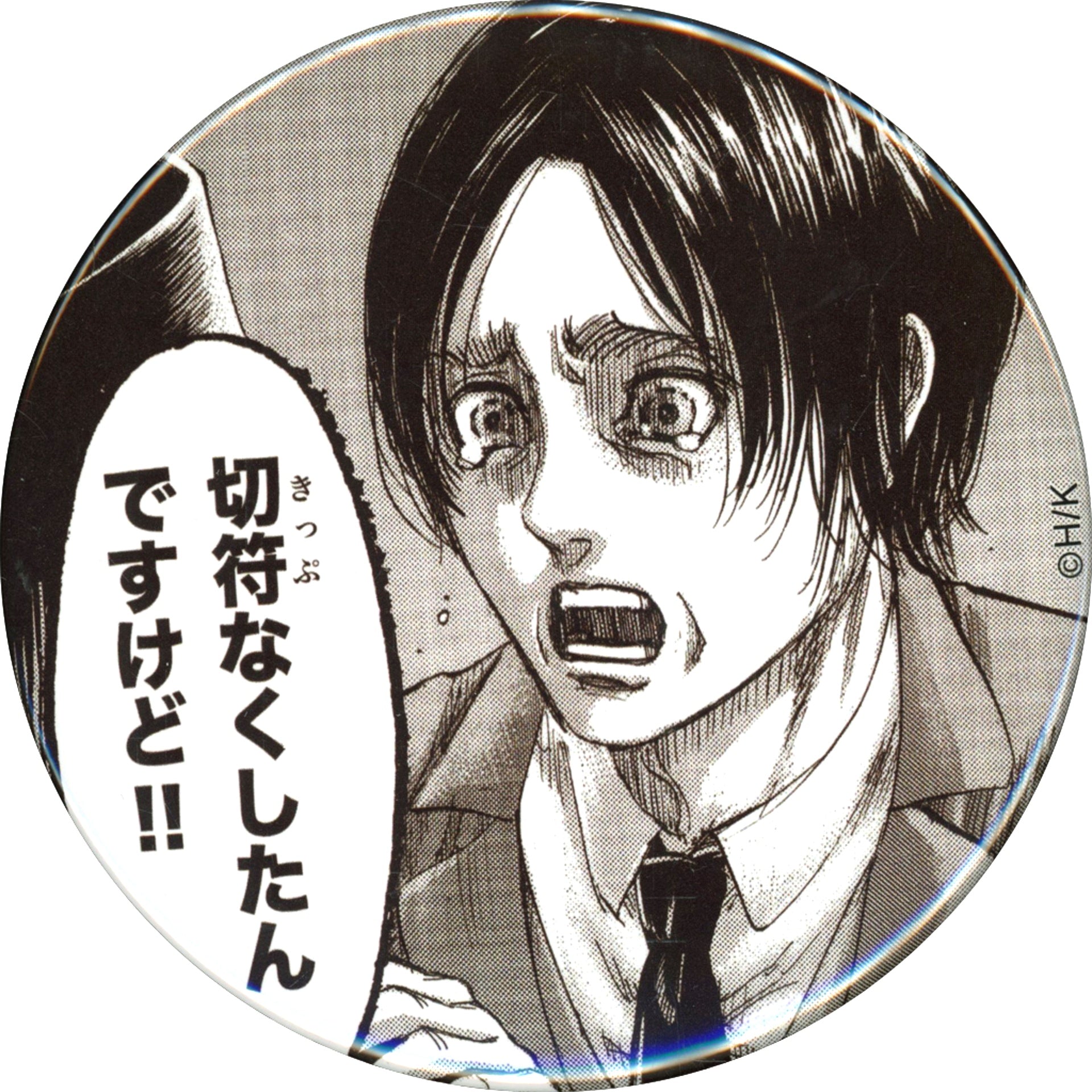 Eren Yeager - Lost Ticket Attack on Titan Train & Station Relatable Badge Tokyo Station 110th Anniversary Goods Part 2 [USED]