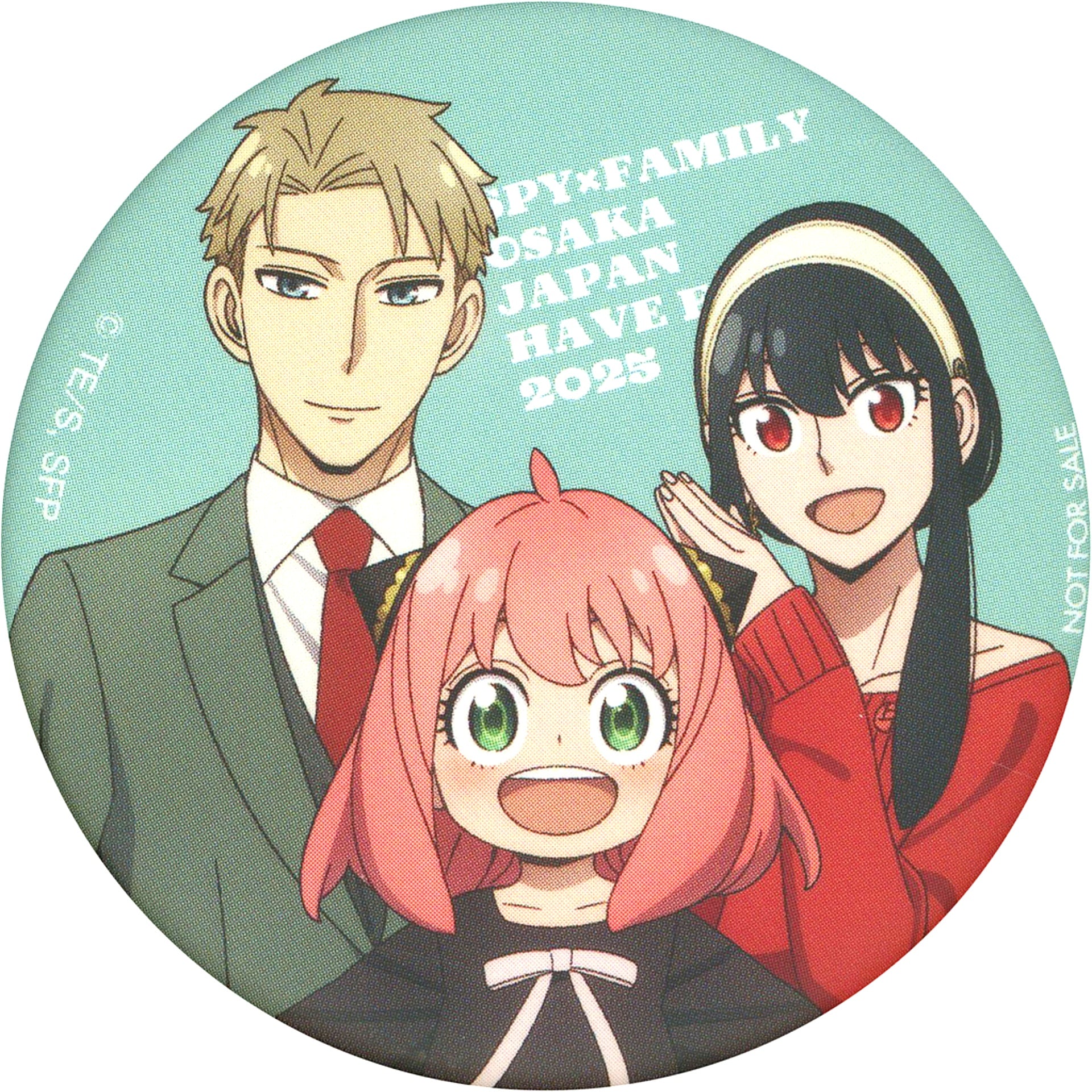 Forger Family Original Badge EXPO 2025 Osaka Kansai Spy x Family Dining Food Booth Menu Purchase Bonus [USED]
