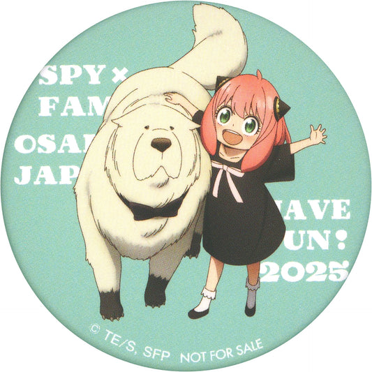 Anya & Bond Original Badge EXPO 2025 Osaka Kansai Spy x Family Dining Food Booth Menu Purchase Bonus [USED]