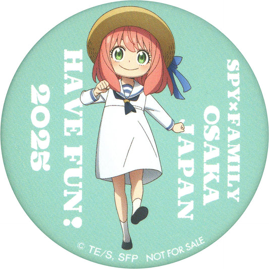 Anya Forger - White Clothes Original Badge EXPO 2025 Osaka Kansai Spy x Family Dining Food Booth Menu Purchase Bonus [USED]