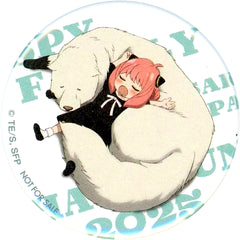 Secret Anya & Bond - Nap Original Badge EXPO 2025 Osaka Kansai Spy x Family Dining Food Booth Menu Purchase Bonus [USED]