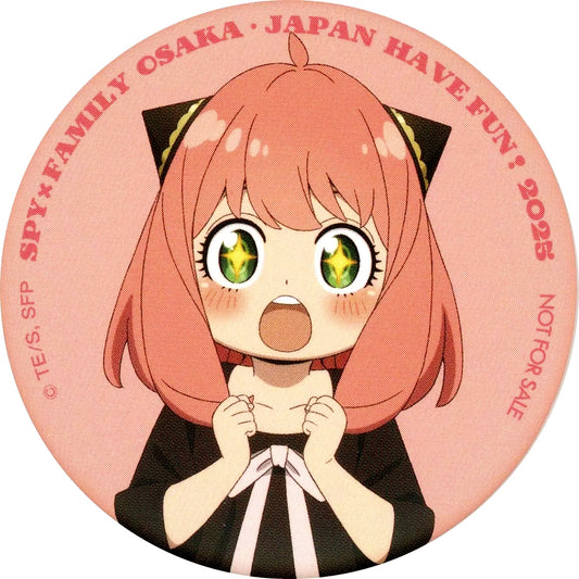 Anya Forger Pink Background Spy x Family Dining Food Truck Menu Bonus Original Button Expo 2025 Osaka Kansai [USED]