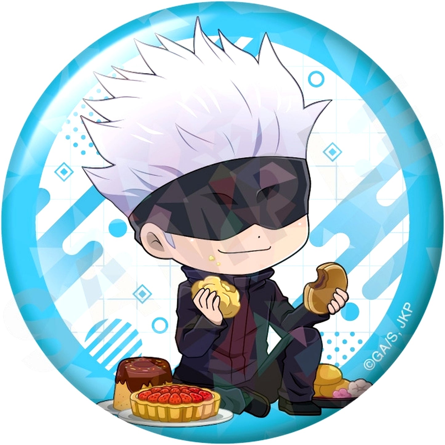 Satoru Gojo Jujutsu Kaisen Love it! Series Trading Hologram Button Vol.2 [USED]