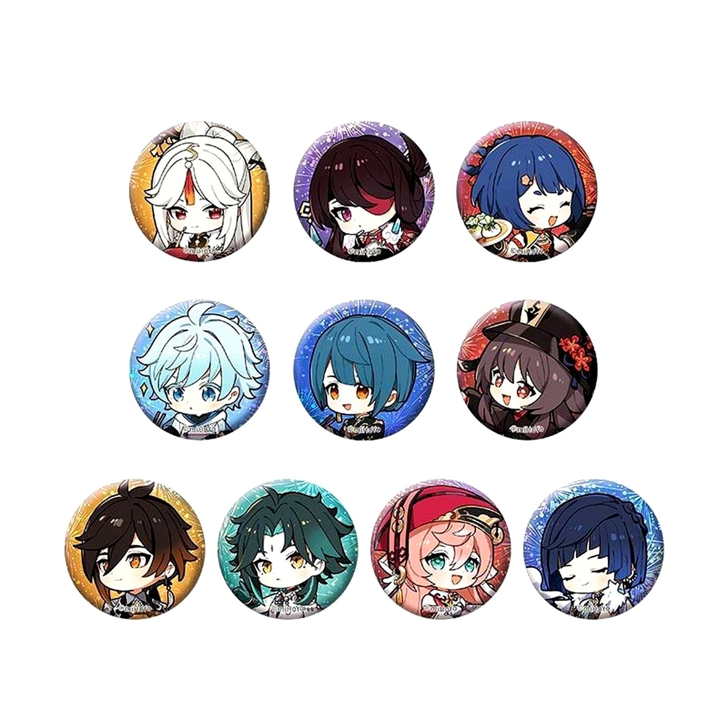 Group A Genshin Impact Colorful Kites Spring Combing Series Mini Button Set Vol. 2 [USED]