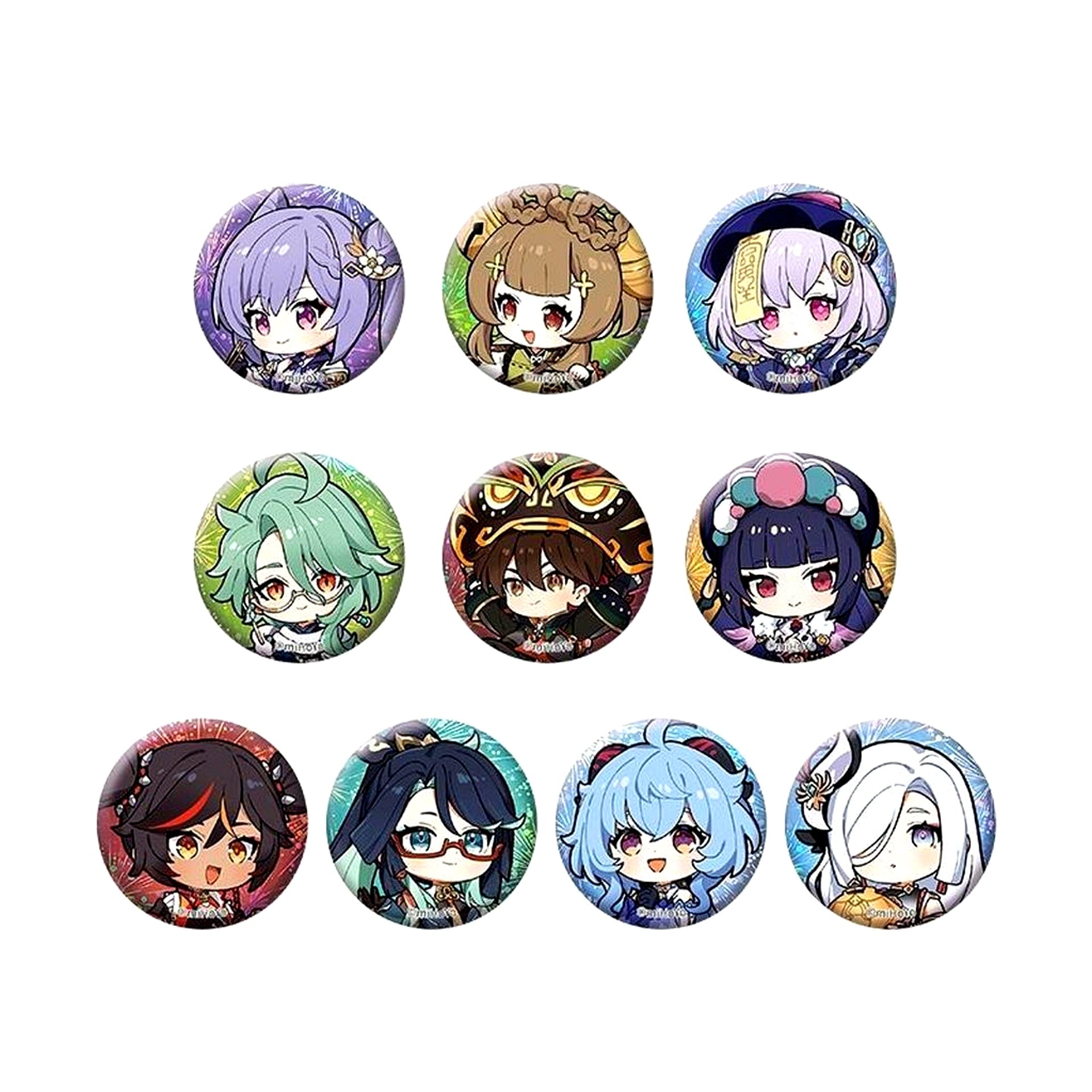 Group B Genshin Impact Colorful Kites Spring Combing Series Mini Button Set Vol. 2 [USED]