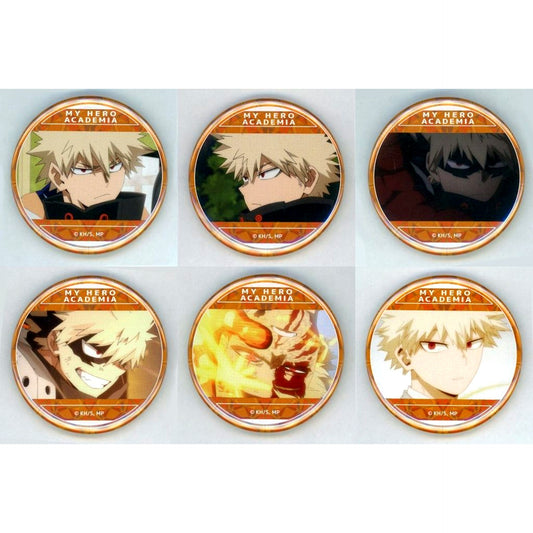 Set of 6 Katsuki Bakugo My Hero Academia Lots of Character Button Collection [USED]